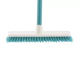 Щетка пластмасовая   "SHROBER" для чистки ковров 270 мм бирюз. c черенком 120 см D22мм ELFE 93550