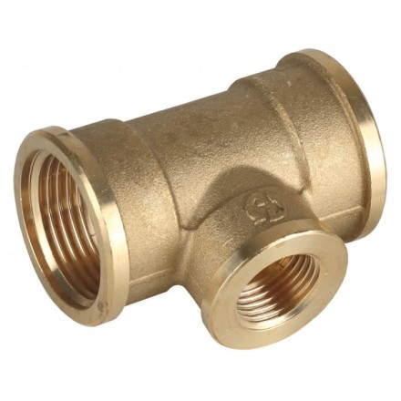 Тройник GENERAL FITTINGS переходной, латунь, г/г/г, 3/4&quot;-1/2&quot;-3/4&quot; 51061-3/4-1/2-3/4 купить в Нижневартовске