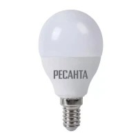 Лампа светодиодная РЕСАНТА LL-R-G45-7W-230-4K-E14 76/1/8