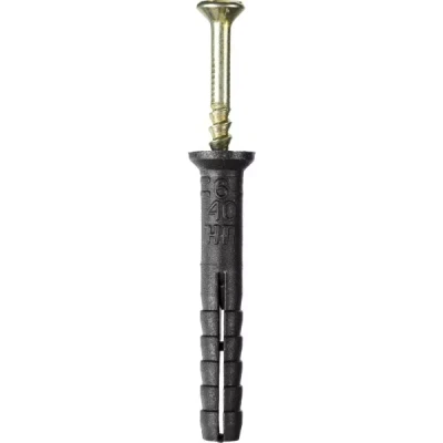 Дюбель-гвоздь полипропиленовый, потайный бортик, 6 x 40 мм, 125 шт, STAYER Master 30645-06-040 30645-06-040
