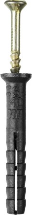 Дюбель-гвоздь полипропиленовый, потайный бортик, 6 x 40 мм, 125 шт, STAYER Master 30645-06-040 30645-06-040 купить в Нижневартовске