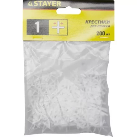 Крестики для кафеля, 1мм, STAYER 3380-1, 200шт 3380-1 купить в Нижневартовске