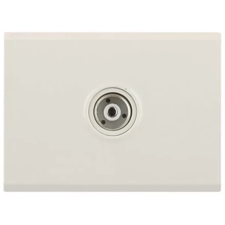 Розетка СВЕТОЗАР "ЭФФЕКТ" телевизионная, без вставки и рамки, цвет бежевый SV-54415-B купить в Нижневартовске