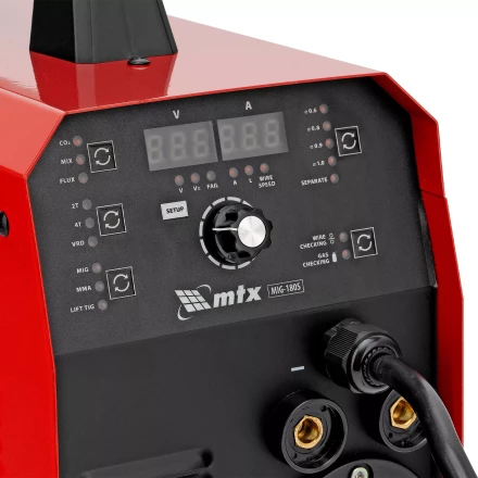 Аппарат инвертор. полуавтомат. cварки MTX MIG-180S 94302, 180A, ПВ 60%, катушка 5 кг купить в Нижневартовске