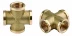 Крестовина GENERAL FITTINGS латунь, г/г/г/г, 1/2" 51049-1/2 купить в Нижневартовске