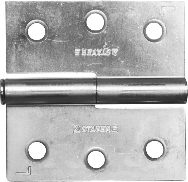 Петля дверная STAYER "MASTER" разъемная, цвет белый цинк, левая, 75мм 37613-75-1L купить в Нижневартовске