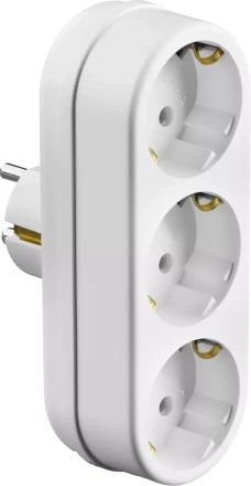 Разветвитель СИБИН электрический линейный с заземлением, 3 гнезда, 16А/220В 55099-3 купить в Нижневартовске