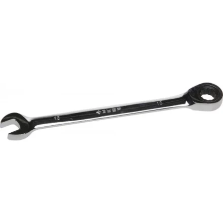 Ключ ЗУБР "ПРОФИ" гаечный комбинированный трещоточный, Cr-V сталь, хромированный, 10мм 27074-10 купить в Нижневартовске