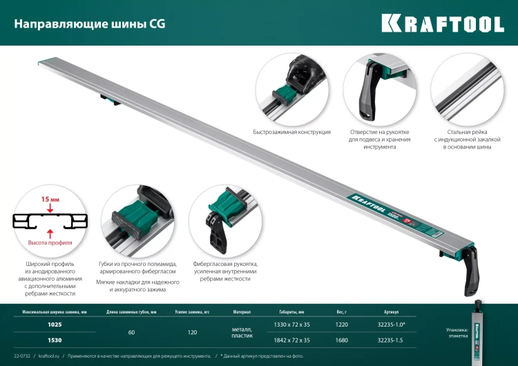 Шина направляющая KRAFTOOL 32235-1.0 купить в Нижневартовске