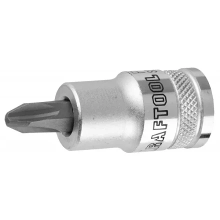 Торцовая бита-головка KRAFTOOL "INDUSTRIE QUALITAT", материал S2, PHILLIPS, сатинированная, 1/2", PH4 27901-4_z01 купить в Нижневартовске