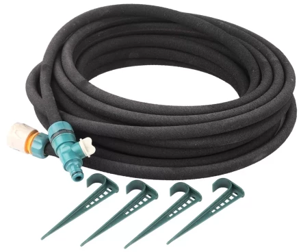 Шланг RACO сочащийся, в комплекте с коннекторами и колышками, 1/2"x15м 4270-55927 купить в Нижневартовске