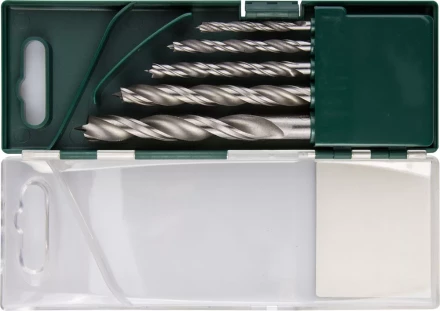 Набор сверл по дереву, KRAFTOOL 29400-H5, 5шт(4-10мм), двухленточных, спиральных 29400-H5 купить в Нижневартовске