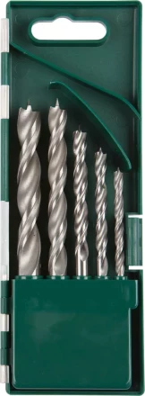 Набор сверл по дереву, KRAFTOOL 29400-H5, 5шт(4-10мм), двухленточных, спиральных 29400-H5 купить в Нижневартовске