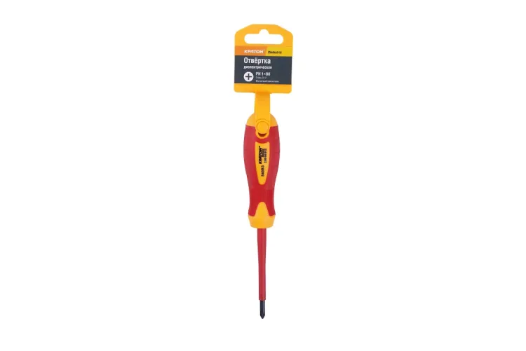 Отвертка диэлектрическая Кратон Dielectric PH1х80 2 09 04 012 купить в Нижневартовске
