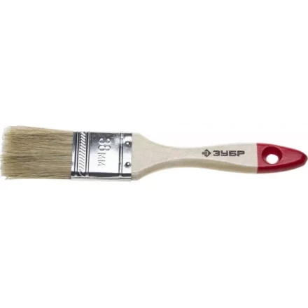 Кисть плоская ЗУБР "УНИВЕРСАЛ-СТАНДАРТ ", натуральная щетина, деревянная ручка, 38мм 4-01001-038 купить в Нижневартовске