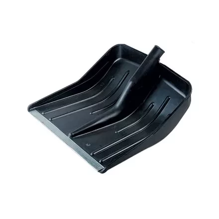 Лопата снеговая 360 х 400 мм без черенка пластмассовая металлическая окантовка  СИБРТЕХ Россия 61578 купить в Нижневартовске