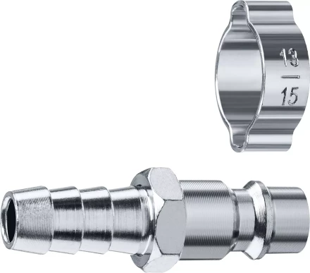 ЗУБР штуцер елочка, 10 мм - рапид штуцер, переходник с обжимным хомутом, Профессионал (64918-10) купить в Нижневартовске