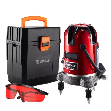 Уровень лазерный LL57 SET3 DEKO, 065-0283, в пластиковом кейсе купить в Нижневартовске