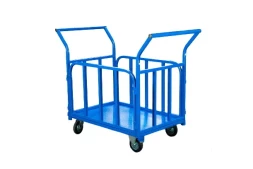 Тележка платформенная TOR ТП-Б (800х1400) с бортами и двумя ручками (колеса 160) 1048699