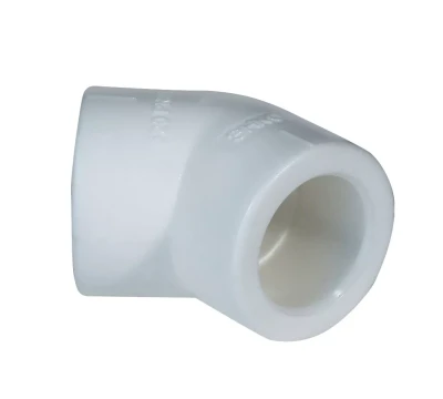 Уголок PP-R 45° 50мм белый (10/100) 45354