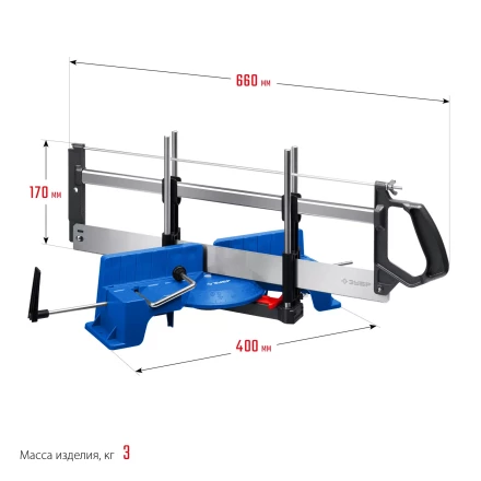 ЗУБР СП-550, 550 мм, прецизионное поворотное стусло, Профессионал (15461-550) купить в Нижневартовске