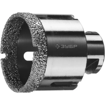 Алмазная коронка ЗУБР "ПРОФЕССИОНАЛ" универсальная для УШМ, сухое сверление, алмазы на вакуумной пайке,  посадка М14, d=54мм 29865-54 купить в Нижневартовске