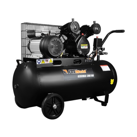 Компрессор масляный ременной AEROMAX 390/100 FoxWeld купить в Нижневартовске