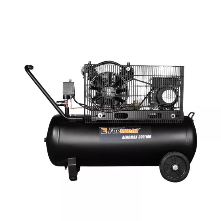 Компрессор масляный ременной AEROMAX 390/100 FoxWeld купить в Нижневартовске