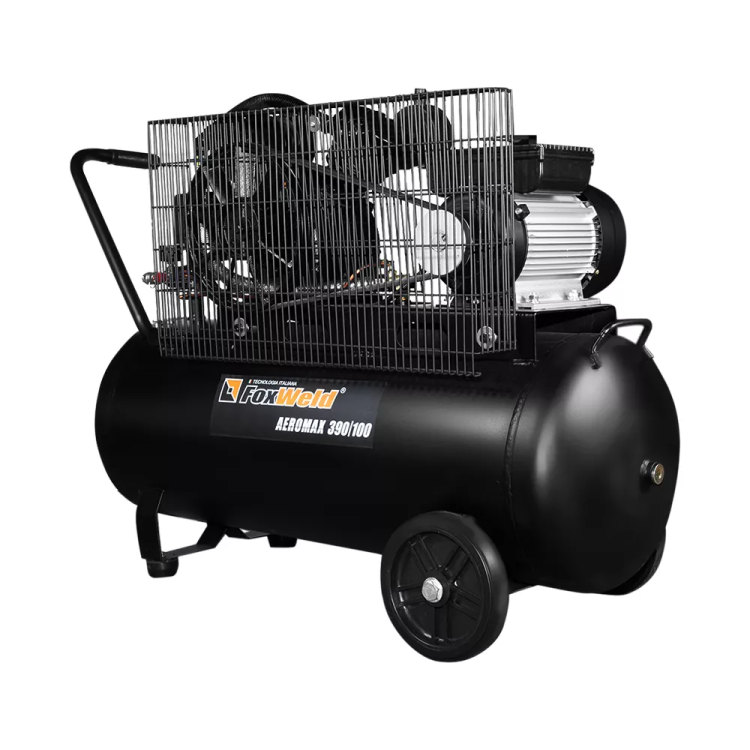 Компрессор масляный ременной AEROMAX 390/100 FoxWeld купить в Нижневартовске