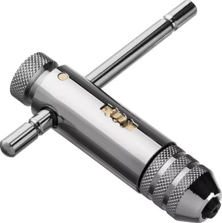 Метчикодержатель ЗУБР "ПРОФЕССИОНАЛ" с храповым механизмом и реверсом М3 - М10, 85 / 100 мм 28137-85_z01 купить в Нижневартовске