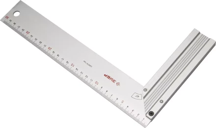 Угольник ЗУБР &quot;ЭКСПЕРТ&quot; столярный, жесткое профилированное полотно, усиленная алюминиевая рукоятка, 300мм 34395-30 купить в Нижневартовске