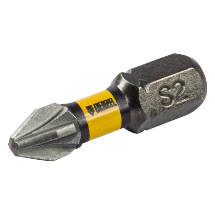 Бита IMPACT, PZ2x25 мм, лазерная обработка шлица, сталь S2, 10 шт., Е 6,3 Denzel 11687 купить в Нижневартовске