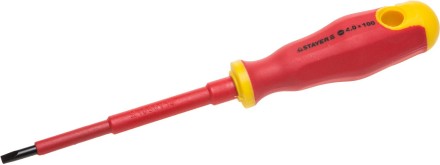 Отвертка STAYER &quot;PROFI&quot; &quot;ELECTRO&quot; диэлектрическая до 1000В, двухкомп рукоятка, SL 5,5 х 125мм 25141-05-12_z01 купить в Нижневартовске