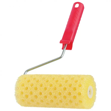 Валик "Структурный" поролоновый с ручкой Matrix, "горошек", 180 мм, D 80 мм, D ручки 6 мм, 80215 купить в Нижневартовске