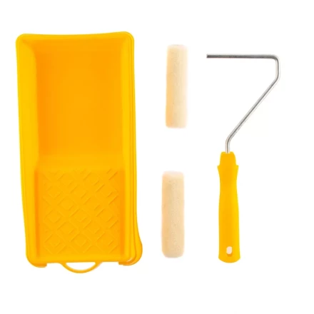 Малярный набор для работ с лаками: кювета 150 мм х 290 мм и мини-валик 110 мм Сибртех 80458 купить в Нижневартовске