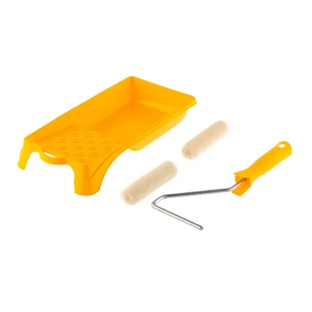 Малярный набор для работ с лаками: кювета 150 мм х 290 мм и мини-валик 110 мм Сибртех 80458 купить в Нижневартовске