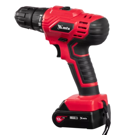 Дрель-шуруповерт аккумуляторная MTX MCDL-12-02, Li-Ion, 12 В, 2 акк. 26182 купить в Нижневартовске