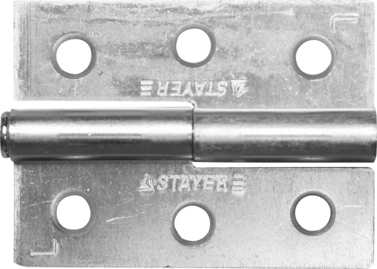 Петля дверная STAYER "MASTER" разъемная, цвет белый цинк, левая, 65мм 37613-65-1L купить в Нижневартовске