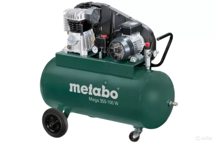 Компрессор масляный поршневой ременной Metabo Mega 350-100 W купить в Нижневартовске