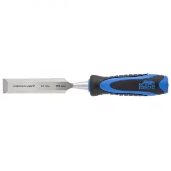 Долото-стамеска,плоская,24мм, двухкомпонентная рукоятка,металлический затыльник БАРС 24649 купить в Нижневартовске