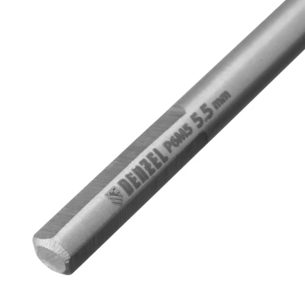 Сверло спиральное по металлу Denzel 5,5 х 139 мм, Р6М5, Golden Tip, удлиненное, 718255 купить в Нижневартовске