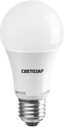 Лампа СВЕТОЗАР светодиодная "LED technology", цоколь E27(стандарт), теплый белый свет (2700К), 220В, 10Вт (75) 44505-75_z01 купить в Нижневартовске