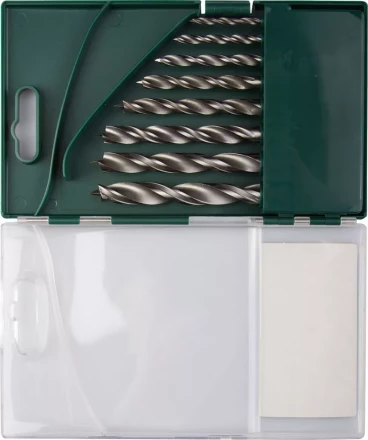 Набор сверл по дереву, KRAFTOOL 29400-H8, 8шт(3-10мм), двухленточных, спиральных 29400-H8 купить в Нижневартовске