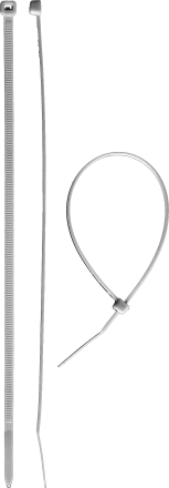 Кабельные стяжки белые КС-Б1 нейлоновые промфасовка серия ПРОФЕССИОНАЛ купить в Нижневартовске