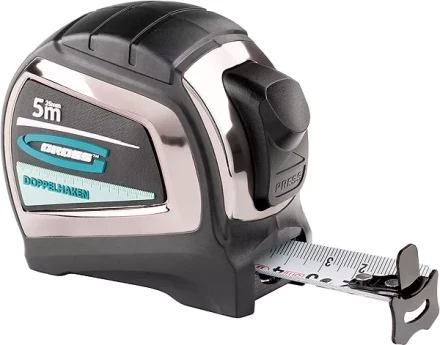 Рулетка "Doppelhaken" 3 м x 16 мм односторонний зацеп нейлон двуст. шкала автоматич  GROSS 31122 купить в Нижневартовске