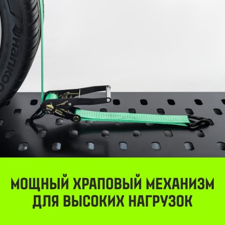 Ремень стяжной автовозный HITCH REGULAR 50мм STF 400 DaN 3000кг 3м резин. контроллер (3шт) 33мм (SZ068107) купить в Нижневартовске