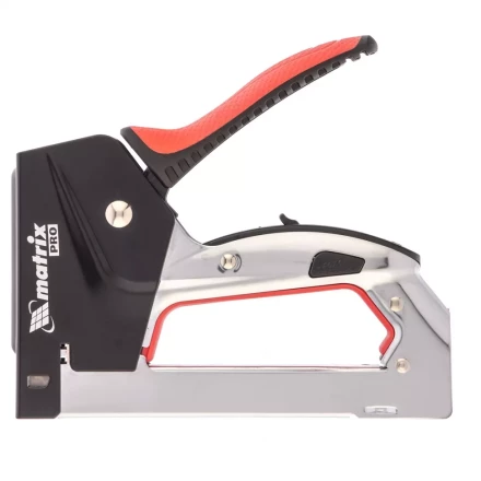 Степлер мебельный стальной быстрая загрузка тип скобы 53 4-14 мм PRO Matrix 40917 купить в Нижневартовске