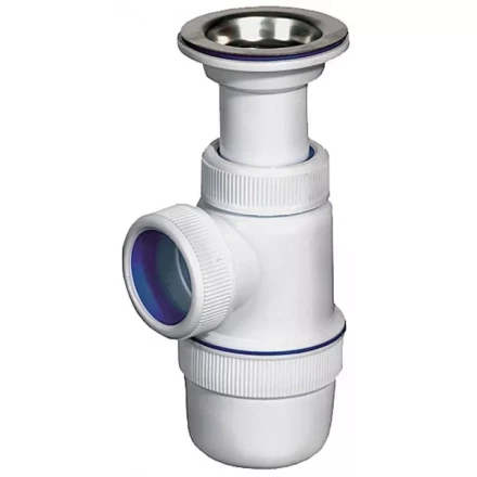 Сифон ЗУБР "ЭКСПЕРТ" колбовый для моек и раковин, выпуск - нержавеющая чашка 51813 купить в Нижневартовске