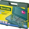Набор KRAFTOOL Ключи "INDUSTRIE" имбусовые,Cr-Mo(S2),Т-образные,эргоном двухкомп рукоятка,TORX Hole 10-50,9 шт,в боксе 27455-H9 купить в Нижневартовске