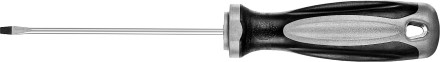 Отвертка MIRAX 25095-03-10, закаленный стержень, двухкомпонентная рукоятка, SL3x100мм 25095-03-10 купить в Нижневартовске